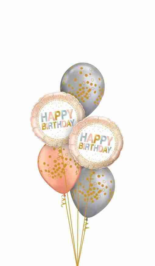 Birthday Metalic Dot Confeti