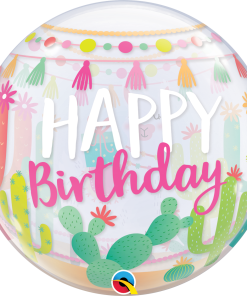 Alternative view of Globos Happy Birthday Llama