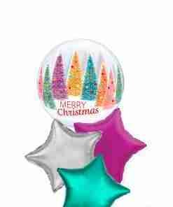 Bosque Navideño con Estrellas