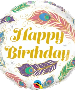Happy Birthday Feather Peacok
