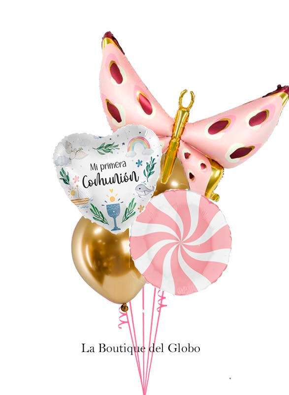 Comunión Mariposa Rosa