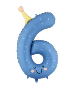 Globo Número Seis Gorrito Divertido