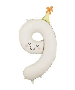 Globo Número Nueve Gorrito Divertido