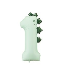 Globos No 1 Dinosaurio verde menta