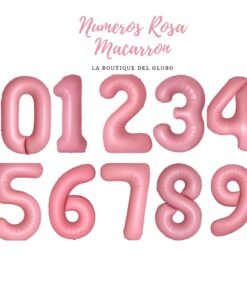 Números Macarrón Pink